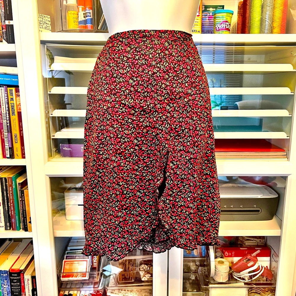 Floral Ruffled Skirt